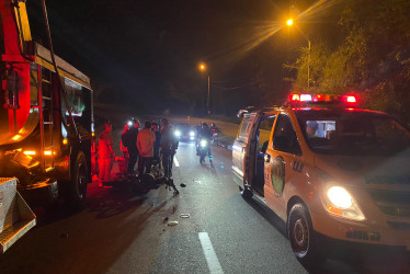 El accidente ocurrió en el barrio Panamericana, sobre la vía del mismo nombre, en Manizales.
