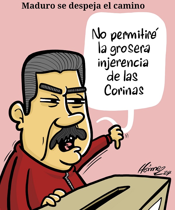 Nicolás Maduro en caricatura