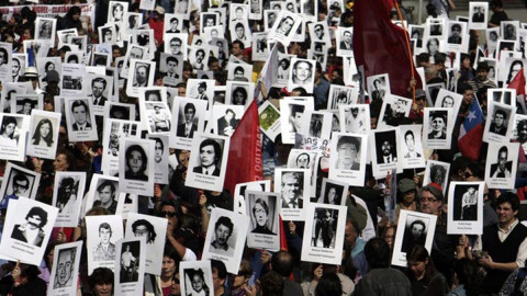 Marcha por las victimas del régimen de Pinochet