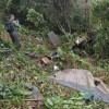 Primeras imágenes del accidente del helicóptero de la Policía que se accidentó entre Támesis y Caramanta (Antioquia).