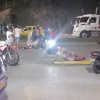 El accidente ocurrió antes de llegar a la estación de servicio de la Terminal Los Cámbulos. 