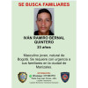 Iván Ramiro Bernal Quintero, natural de Bogotá, de 23 años, es la víctima.
