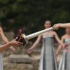 Ceremonia del encendido de la llama Olímpica en Grecia.