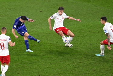 La jugada del gol de Julián Álvarez que selló la victoria de Argentina (0-2) frente a Polonia. 