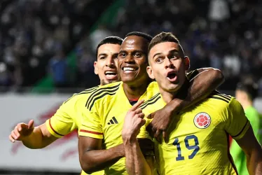 Selección Colombia en el partido amistoso ante Japón. 
