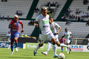 Dayro Moreno volvió a convertir de penalti para el Once Caldas, ya lleva cinco goles en la Liga. 