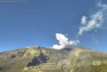 Volcán Nevado del Ruiz, 4 de mayo del 2023