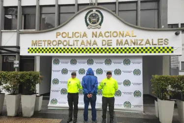  El hombre capturaron hoy en Manizales por amenazar al presidente del Once Caldas.