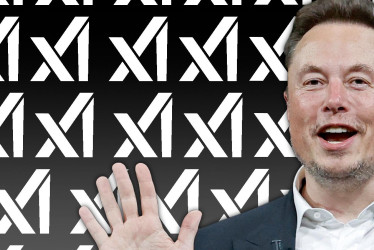 Este es el logo de la nueva aplicación xAI, propiedad del magnate Elon Musk.