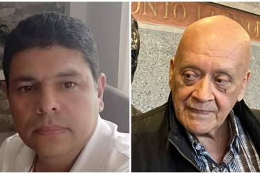 Ellos son Luis Gonzaga Carmona Noreña (izquierda), el nuevo alcalde de La Merced, y José Óscar González Hernández, actual alcalde de Pensilvania.