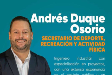 En Pácora recibieron con felicidad el nombramiento del alcalde saliente, Andrés Duque, como próximo secretario de Deporte de Caldas una vez termine su mandato en el municipio.