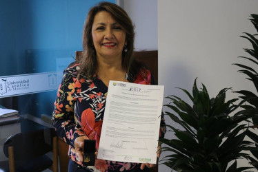Martha Liliana Marín Cano, rectora electa para el período 2024-2028 en la Universidad Católica de Manizales.