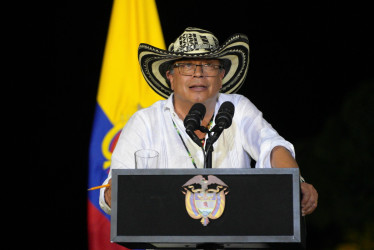  El presidente, Gustavo Petro, en  San Marcos, Sucre.