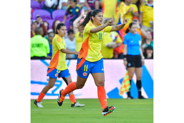 Catalina Usme, jugadora del Pachuca mexicano, anotó el solitario gol de la victoria de Colombia contra México.