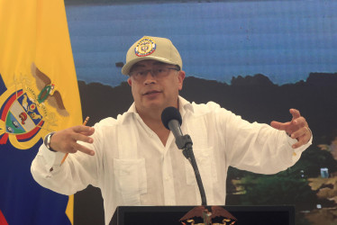 El presidente de Colombia, Gustavo Petro, en Cartagena durante presentación de un ecoparque solar de Ecopetrol planteó que en el 2025 presentará una nueva reforma tributaria.