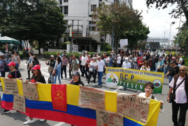 La marcha se inició en el sector de El Cable de Manizales.