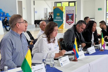 La ministra del Deporte, Luz Cristina López, instala en Manizales el comité de los Juegos Nacionales Juveniles.