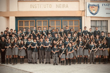 La Banda Sinfónica de la Institución Educativa Neira.