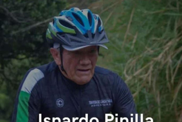 Isnardo Pinilla, ciclista fallecido en la vía Panamericana.