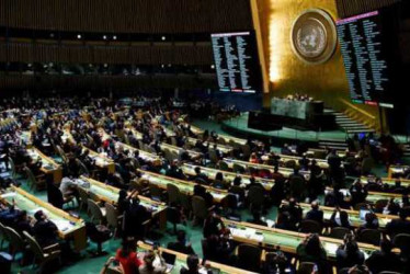 Solo nueve Estados miembros de la ONU votaron en contra de la integración plena de Palestina a la Organización.