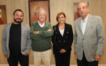 Óscar Zapata, José Fernando Londoño, Elizabeth López y Antonio Raad Aljure.