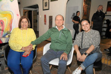 Luz Dary Casas, Tomás Rubio y Andrea Cardona.