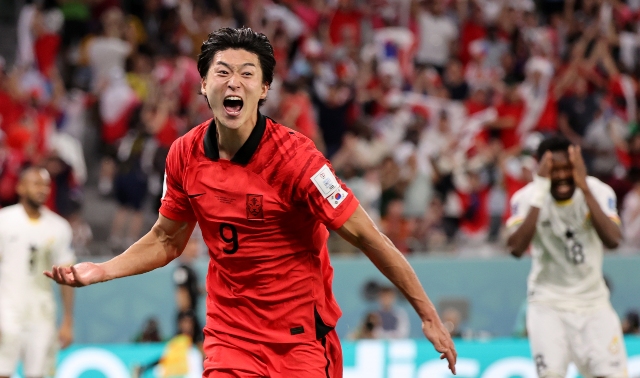 La anotación del gol de Corea del Sur, Guesung Cho para el (2-3) de su selección ante Ghana, pero no les alcanzó para lograr la victoria.