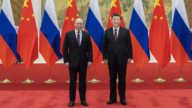 El presidente ruso, Vladímir Putin, y el presidente Chino, Xi Jinping