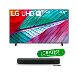Televisor LG 55&quot; LED UHD 4K + Barra de sonido LG SK1