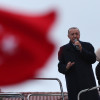 Recep Tayyip Erdogan es el presidente turco desde el 2014. En la foto, el líder político dando su discurso de victoria en Estambul.