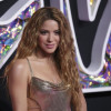 Shakira en la alfombra roja de los MTV VMA. 