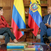 Foto | EFE | LA PATRIA El ministro de Relaciones Exteriores de Colombia, Luis Gilberto Murillo, recibió a la canciller de Ecuador, Gabriela Sommerfeld, en el Palacio de San Carlos.