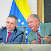 Foto | EFE | LA PATRIA  El presidente del Consejo Nacional Electoral (CNE), Elvis Amoroso, junto con el rector, Carlos Quintero, anunciaron la fecha de los comicios venezolanos.