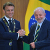 Los presidentes de Francia, Emmanuel Macron, y de Brasil, Luiz Inácio Lula da Silva.