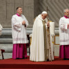 El papa Francisco durante la misa Crismal.