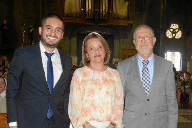 Sebastián Patiño, Clara Clemencia Castaño y Jaime Alberto Lara Pachón.