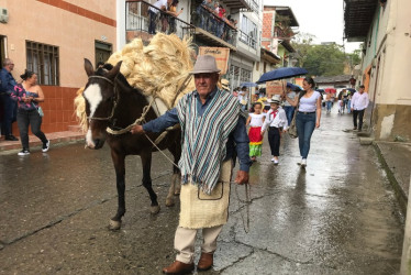 Fiesta de la Cabuya en Aranzazu, pasada por agua