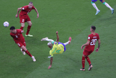 Esta fue la volea ejecutada por Richarlison que le dio el segundo gol y la victoria a la Selección de Brasil. 