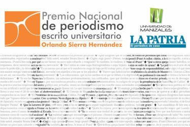 premio de periodismo Universitario Orlando Sierra 