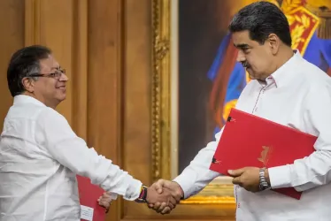 Los presidentes de Colombia y Venezuela, Gustavo Petro y Nicolás Maduro, se reunieron el pasado 7 de enero en Caracas.