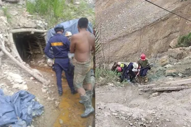 Rescate de minero fallecido en Marmato