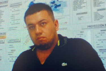 Dúber Andrés Henao Cárdenas, capturado el domingo en zona rural de Samaná.