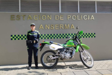 ​​Moto recuperada por la Policía en Anserma (Caldas)