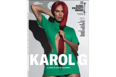 La portada de la Revista GQ donde su imagen sale alterada.