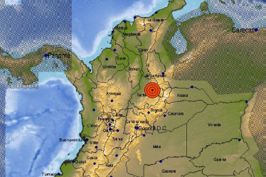 El temblor ocurrió en Los Santos (Santander).