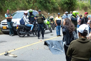 El accidente ocurrió en el sector de Verdún, entre el municipio y la capital de Caldas.