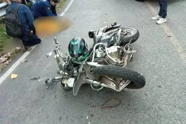 Esta es la moto que involucrada en el accidente. 