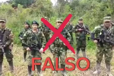 Este es el video que circula en redes sociales de un grupo armado en el que se refiere a Caldas y que es falso, según el Batallón Ayacucho.