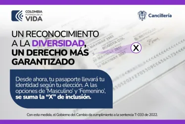 Colombia empieza a expedir pasaportes con tres opciones de género al incluir la opción "X"
