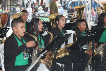 La banda de la Institución Educativa Riosucio estuvo dentro de las destacadas en el Festival de Bandas en Riosucio. 